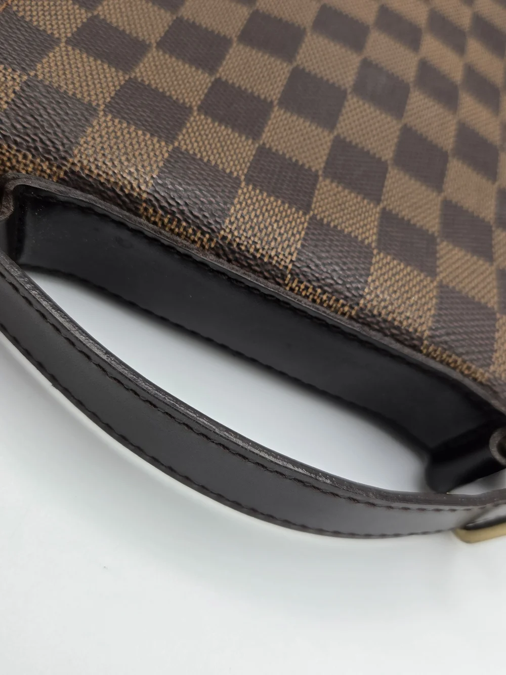 Authentic Louis Vuitton Damier Ebene Brown Portobello Travel Shoulder Bag